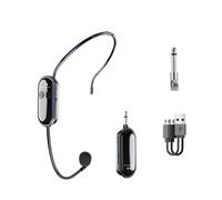 Osmond Auriculares con Micrófono Inalámbrico de 2,4 G y Alcance de 30 M para Amplificadores de Voz, Altavoces, Karaoke, Enseñanza y Discursos al AIRE Libre