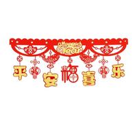 Osmond Bandiera del Capodanno Cinese 2024 Dragon Spring Festival la Cina Ha Decorato la Casa Fortunata per Festeggiare Facile Installazione e