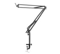 Osmond Braccio per Microfono Modello con Aumento di Altezza di 50 cm con Supporto da Tavolo per Podcasting, Videogiochi, Radio e Audio da Studio,C