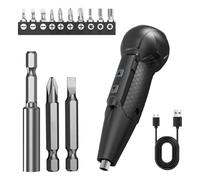 Osmond Cacciavite Elettrico A Batteria da 3,7 V, Mini Utensile Rotante Portatile Ricaricabile con Luce LED