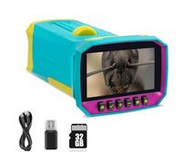 Osmond Cámara de Microscopio Digital con Pantalla IPS de 3,0 Pulgadas y Aumento de 800X, Grabación de Vídeo y Tarjeta de 32 GB para Niños