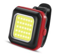 Osmond Delantero para Bicicleta de Montaña, Luz Delantera para Conducción, Recargable Vía USB, Linterna Ultrabrillante, Luz Trasera de Advertencia Roja y