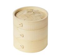 Osmond In Legno di Bambù da All'Aperto, Ciotola, Tazza, Vaporiera per Cucina Domestica, per Barbecue, Taglia M