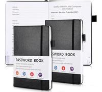 Osmond Libro Delle Password da 2 Pezzi con Schede Alfabetiche, Registro Delle Password da 7,8 X 5,2 Pollici, Regalo per Casa e Ufficio