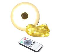 Osmond Luz LED Recargable para Acampar, Cadena de Luces Enrollable Reciclable de 10 Metros, Resistente al Agua, Luz Ambiental para Decoración de Carpas