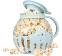 Osmond Macchina per Popcorn, Snack per Microonde, Popcorn, Popcorn Ad Aria, Ciotola per Popcorn da 2,25 Litri, Accessori da Cucina In Borosilicato, Blu