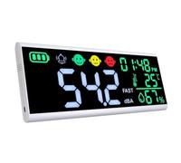 Osmond Medidor de Decibeles de 13 Pulgadas, Medidor de de Sonido de 30-130 DB, Medidor de Sonido para Colgar en la Pared con Pantalla LCD Grande, Detector de de Ruido