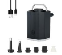 Osmond Mini Bomba de AIRE, Pequeña Bomba de AIRE de Viaje con Luz de Camping y Succión, para Bolsa de Almacenamiento al Vacío de Colchoneta de Camping con Succión