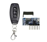 Osmond Módulo Transmisor y Receptor de 4 Vías, Control Remoto Inalámbrico de 433 MHz, 5 V, Control Remoto de 3 Botones RX480-4CH