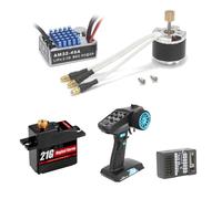 Osmond Motor sin Escobillas 2322 2600KV 45A ESC Transmisor Receptor de 7 Canales Kit de Servo de 21 G para Coche RC 1/12 MN82 MN99S MN168 MN78