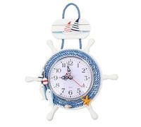 Osmond Orologio con Ancora in Stile Mediterraneo Orologio A Tema Spiaggia Decorazione del Volante del Volante della Nave A Vela