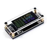 Osmond PD100W 5A Decoy Multiuso 5/9/12/15/20V Schermo A Colori da 0,96 Pollici Tensione Corrente Potenza Elettrodo Positivo Negativo Pad