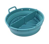 Osmond Piastra In Silicone per Friggitrice Ad Aria Accessori per la Cottura - 8,5 Pollici Pieghevole, Blu