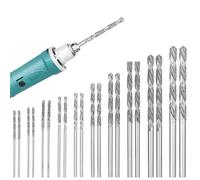 Osmond Punta di Torsione per Punta di Trapano In Pietra, 20 Pezzi di Perforazione Diamantato Impostati per Vetro, Pesante per la Perforazione di Gioielli