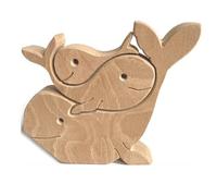 Osmond Rompecabezas de Madera Ballena Animal Puzzle Cálido Decoración del Hogar