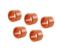Osmond Set di Accessori per Inserto Tubo Portacanna da Pesca 5 Pezzi Spessore Parete 1,5 mm Supporto per da Pesca da Barca Protettore Arancione