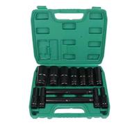 Osmond Set di Bussole A Impatto 1/2 Attacco -15 Pezzi-Dimensioni Metriche (10-32 Mm) Bussole A 6 Punti Design Esagonale