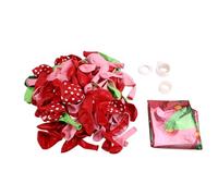 Osmond Set di Ghirlande di Palloncini Decorativi con Raccolta di Fragole Palloncino in Lattice di Alluminio Rosso Fragola Palloncino in Lattice Utilizzato per Il Compleanno