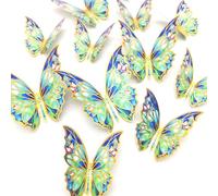 Osmond Set di Murali Farfalle 3D con Bordi 60 Pezzi. Kit per la Camera con Decorazioni Murali Adesive Fai-da-Te. Ideale per Matrimoni e Decorazioni Domestiche.
