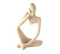 Osmond Set di Sculture di Statue di Pensatori Astratti con Decorazioni Minimaliste da 1 Pezzo, Decorazioni per la Casa Neutre, Mini Figurine di Pensatori in Pietra Arenaria, Facile Installazione -A