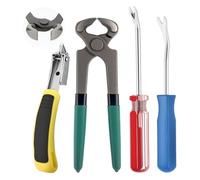 Osmond Set di Strumenti per Estrazione Chiodi e Rimozione Graffette (4 Pezzi) - Sollevatore U, Pinze per Taglio Finale, Rimuovi, Kit per Rimozione Chiodi e Graffette