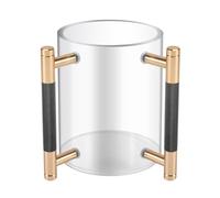 Osmond Tazza Rotonda in Acrilico per Lavarsi Le per Rituali di Preghiera Ebraici - Tazza per Lavarsi Le per Meditazione con Due Manici in Metallo