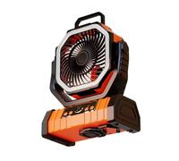Osmond Ventilador para Acampar al AIRE Libre con Luz, Recargable de 20000 mAh, Alta Capacidad, Larga Duración para Pescar y Acampar