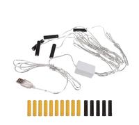 OSNIYAW 1/3/5/10-in-1 USB Powered Battery Eliminators with Conductors for Christmas Tree Lights, LED Decorations USB Power Supply