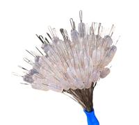 OSNIYAW 100pcs Float Sinkers Stop Ovale Pesca Peg Bobber Stopper Professionale Silicone Spazio Bean Stopper Accessori Perline in Silicone