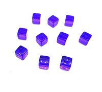 OSNIYAW 200 dadi colorati in acrilico a 6 lati, 8 mm, quadrati, trasparenti, per gioco da tavolo educativo