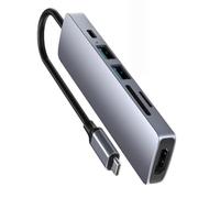 OSNIYAW 8port USB C Docking Station USB C Hub con HDMI 4K30Hz PD55W per Laptop Tablet/lettore di schede TF Adattatore multiport ricarica rapida