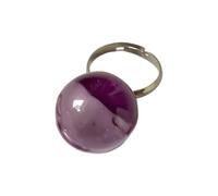 OSNIYAW Anelli da cocktail trasparenti a forma di sfera, design moderno unisex, accessori per le dita per tutti i giorni o come regalo, gioielli con dopamina, anelli a sfera trasparenti, come