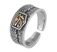 OSNIYAW Anello vintage punk regolabile per proteggere l'occhio dell'Egitto, gioiello per uomini e donne, ornamento occhio del diavolo
