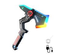 OSNIYAW Asse da battaglia magiche con effetto nebbia e design a doppio tipo di trasformazione per bambini avventura con assi luminosi con effetto sonoro
