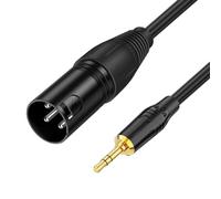 OSNIYAW Cavo audio bilanciato da 3,5 mm a 3 poli, per mixer, microfoni, altoparlanti, leggero, facile da installare