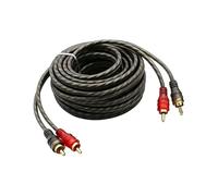 OSNIYAW Cavo audio per auto, 2 maschio a 2 maschi, cavo splitter 2RCA per trasmissione senza perdite, accessorio per auto difesa