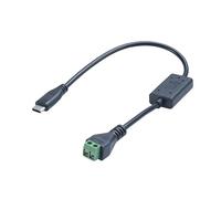 OSNIYAW Cavo di ricarica di tipo C 5V 3A Uscita da DC5V 24V Ingresso Diritto/Testa a gomito per batteria auto Piastra solare Alimentazione Tipo C Cavo di ricarica maschio