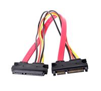 OSNIYAW Cavo prolunga Alimentazione, Adattatore per Cavo prolunga Maschio a Femmina da 22 Pin per Disco Rigido, SSD, Alimentazione Estensione PCIE