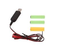 OSNIYAW Convertitore di corrente USB a 4 batterie AA da 5 V, sostituisce 3 batterie da 1 5 V per luci LED, radio, giocattoli elettronici, batteria eliminatori