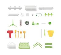 OSNIYAW Kit scientifico per la crescita delle piante, con serra trasparente, per esperimenti educativi e abilità motorie