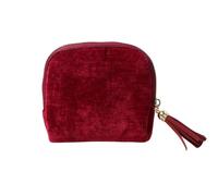 OSNIYAW Portagioie da viaggio in velluto a 5 strati, custodia per orecchini, collane, anelli, bracciali, spille, organizer da viaggio, Bordeaux - Maroon Red
