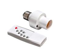 OSNIYAW Portalampada con Base E27 Presa Luce per Telecomando con Timer remoto per lampadine Senza Fili nel seminterrato Set interruttori per Presa Corrente Controller per Anziani