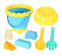 OSNIYAW Strumento pieghevole per sabbia per bambini, con fondo setaccio, portatile, per spiaggia, campeggio e attività in piscina, viaggi, accessori da spiaggia