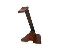 OSNIYAW Supporto stabile per cuffie in legno scuro con supporto per configurazione da gioco, adatto per i comuni dispositivi di videogioco e controller portatili, supporto per cuffie