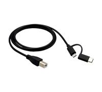 OSNIYAW Type C/Micro USB Male to USB-B Male Data Cable Cord Universal Phones Printer Scanner Tablet Converter Adapter Wire Line Electronic Piano Cable