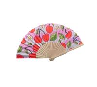 OSNIYAW Ventaglio pieghevole in legno da 17,8 cm, portatile, per eventi di danza e come decorazione artistica per la casa, design spagnolo, ventaglio decorativo