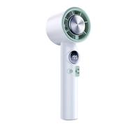OSNIYAW Ventilatore da scrivania Ricaricabile con Display LED e Ricarica Tipo C 199 velocità Regolabili per Lavoro Domestico Ventilatore USB