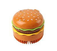 OSNIYAW Ventilatore da tavolo a batteria a forma di hamburger, a velocità semplice, per ufficio, comodino o attività all'aperto, ventilatore per hamburger