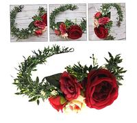 OSOLADY 1 Pezzo Coroa Artificiali per Sposa e Damigelle Accessorio per per Fotografia e Speciali Accessorio Femminile per Feste e Cerimonie