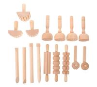 OSOLADY 1 Set di Strumenti per Argilla e Pasta - Accessori per Giocare - Include rulli, Martello, Set per Feste, Strumenti in Legno per Ceramica, timbri per Arte con l'argilla, Materiali per